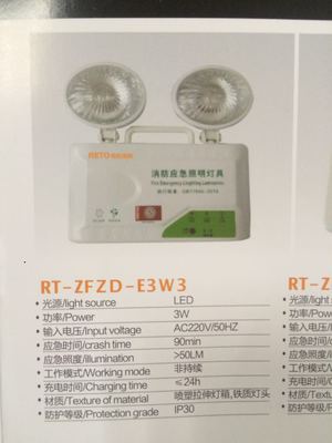 锐拓消防RT-ZFZD-E3W3应急灯 小身材大保障，为安全点亮每一刻